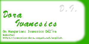 dora ivancsics business card